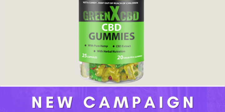 New Campaign: GreenX CBD Gummies + Upsell